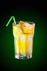 Cocktail with vodka and lemon juice