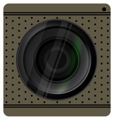 Camera lens shutter, Camera icon. Vector illustration.