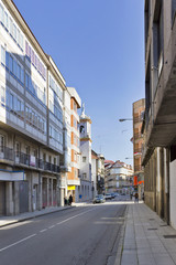Fototapeta na wymiar Vilagarcía de Arosa Ulica