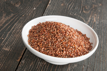 red rice in a bowl on the table