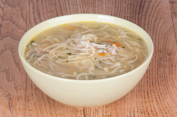 Vermicelli soup with chicken