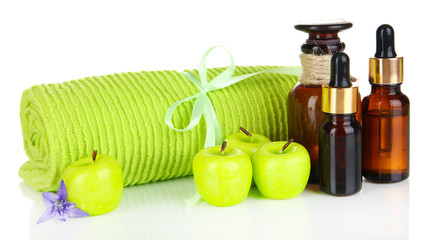 Aroma candles isolated on white