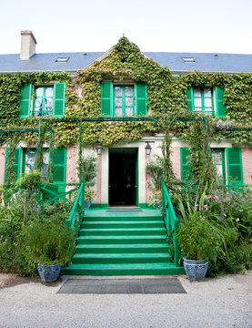 Claude Monet Garden And House Near Paris