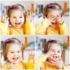 Bambina che ride  Collage