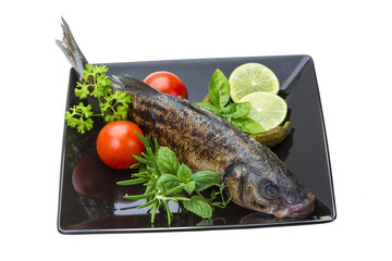 Roasted seabass