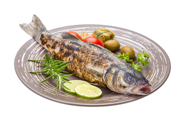 Roasted seabass