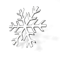 Glass snowflake