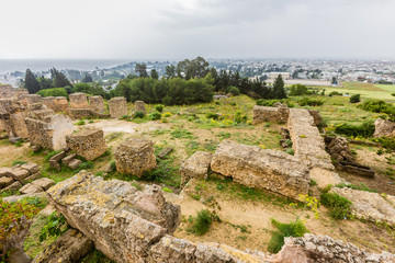 Fototapeta na wymiar Starożytne ruiny Kartaginy, Tunezja