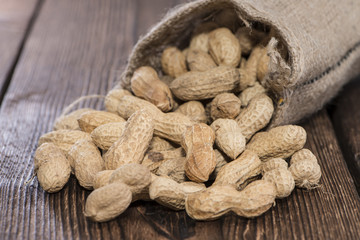 Peanuts in a small Sack