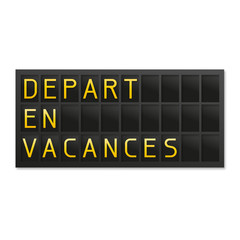 Fototapeta premium départ en vacances