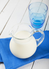 Dairy product - milk in pitcher