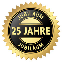 Jubiläum Button - 25 Jahre