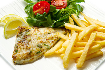 grilled sea bream with potatoes