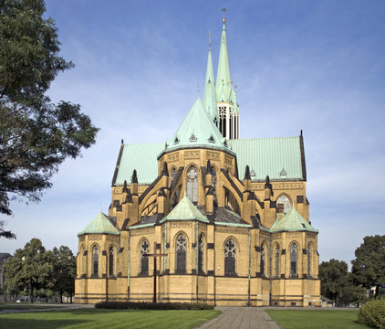 Fototapeta Cathedral Basilica of St. Stanislaus Kostka in Lodz, Poland