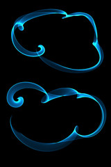 abstract ribbon  frames