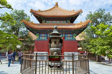 Foto auf Glas Beijing, Lama Temple - Yonghe Gong Dajie © lapas77