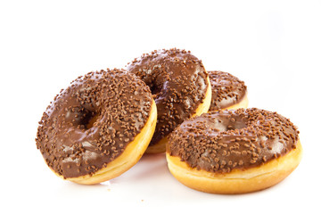 donuts isolated on white background