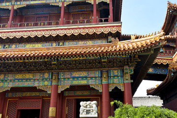 Fototapeta na wymiar Pekin, Świątynia Lamy - Yonghe Gong Dajie