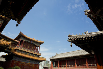 Fototapeta premium Beijing, Lama Temple - Yonghe Gong Dajie