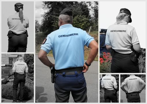 des gendarmes.