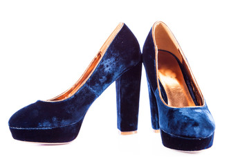 women shoes isolated on white background