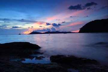 Obraz premium The beautiful view of sea at Khao Leam Ya - Mu Ko Samet Rayong,