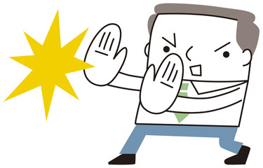 断るビジネスマン