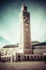 Obraz premium The Mosque of Hassan II in Casablanca, Africa