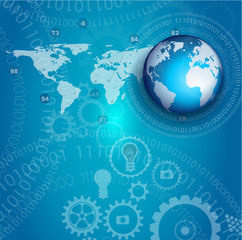 Infographic template for statistic data visualization.