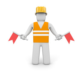 Semaphore flag positions