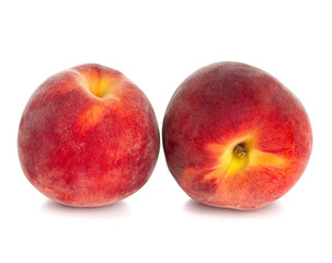 Fototapeta na wymiar Ripe peach fruit isolated on white background