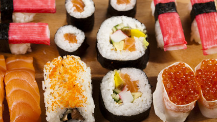 Collection of sushi 