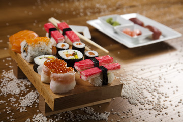 Collection of sushi 