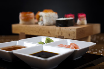 Asia and food on sushi