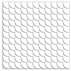 Seamless pattern of white circles