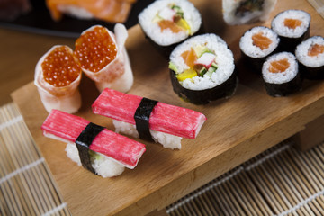 Sushi traditional japanese food 