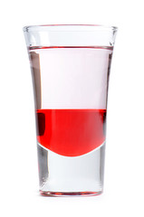 Alcohol cocktail isolated on white background