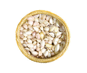 Garlic isolated on white background