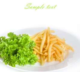 fried potatoes. Sample text