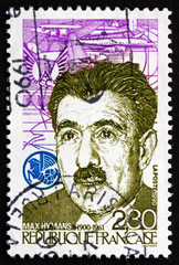 Postage stamp France 1990 Max Hymans, Leftist Politician