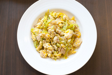 Stir fried pork with pepper