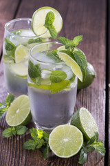 Sparkling Water, Mint and Lime