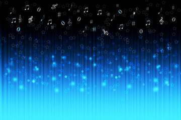 Blue music background