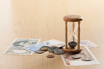 砂時計とお金