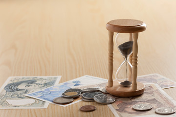 砂時計とお金