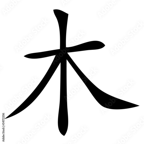 "Chinesisches Zeichen für Holz" Stockfotos und lizenzfreie Vektoren auf