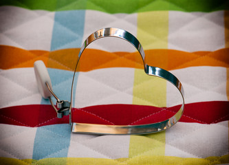 Valentine hearts on a colored background © vrabelpeter1
