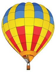 Naklejka premium Hot Air Balloon Vector for Transportation Concept.
