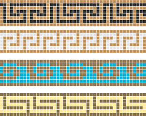 Greek ornament mozaic