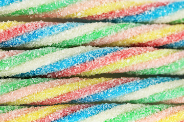 Sweet jelly candies close-up